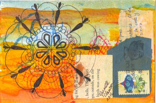 mandala postcard